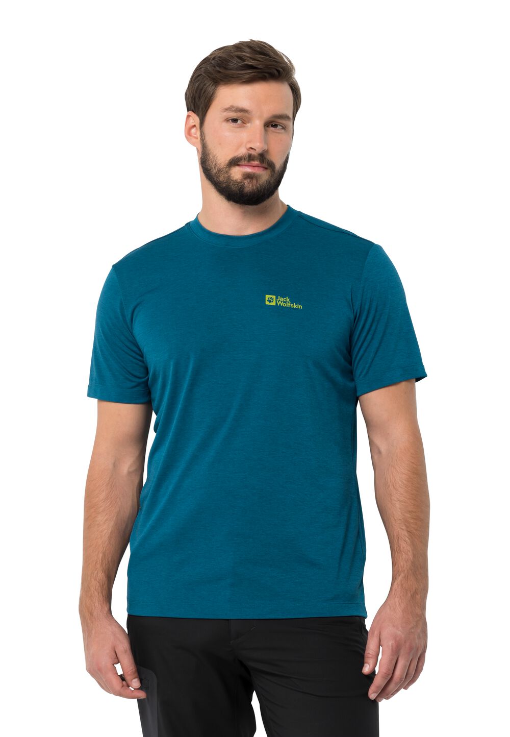 Jack Wolfskin Funktionsshirt Herren Hiking S/S Graphic T-Shirt Men S blue daze blue daze von Jack Wolfskin