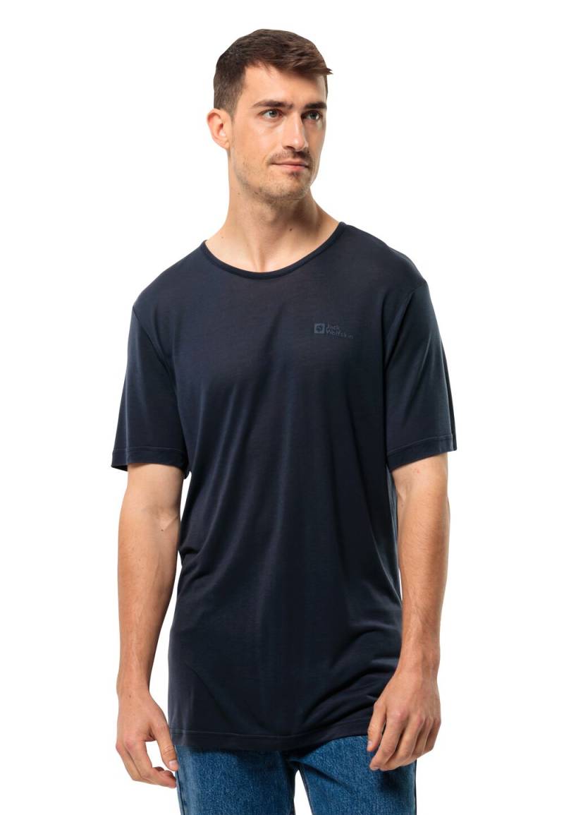 Jack Wolfskin Funktionsshirt Herren Mola T-Shirt Men L blau night blue von Jack Wolfskin