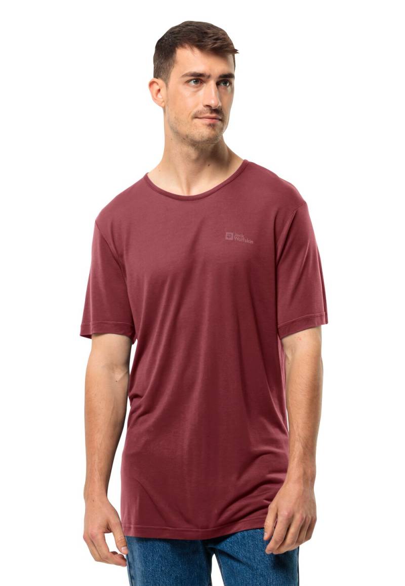 Jack Wolfskin Funktionsshirt Herren Mola T-Shirt Men S deep ruby Deep Ruby von Jack Wolfskin