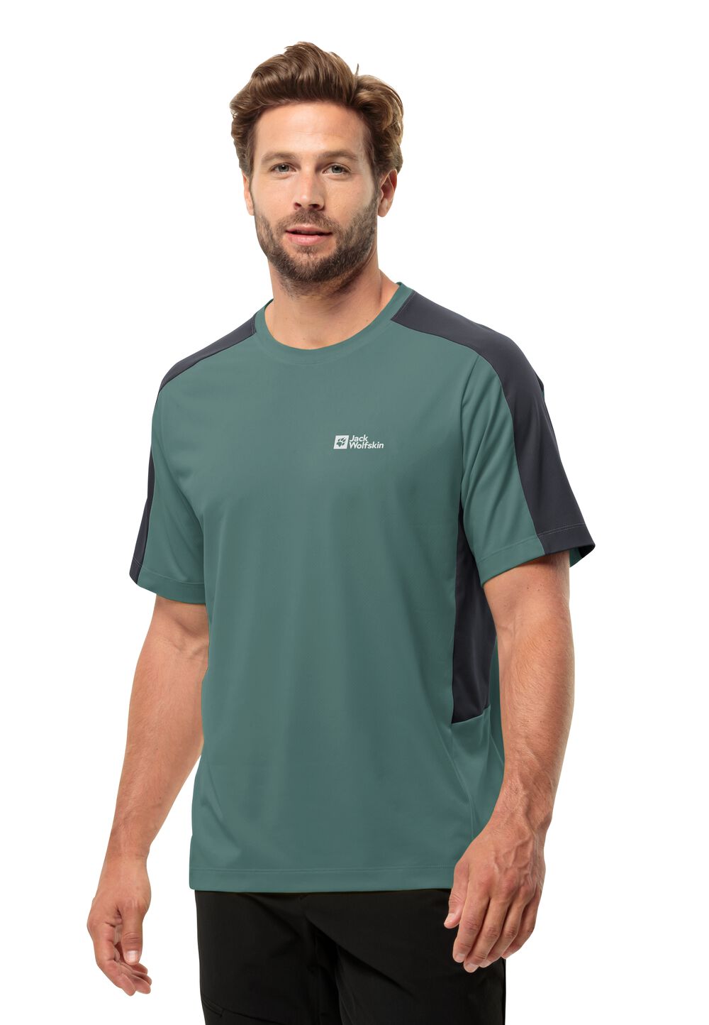 Jack Wolfskin Funktionsshirt Herren Narrows T-Shirt Men S jade green Jade Green von Jack Wolfskin