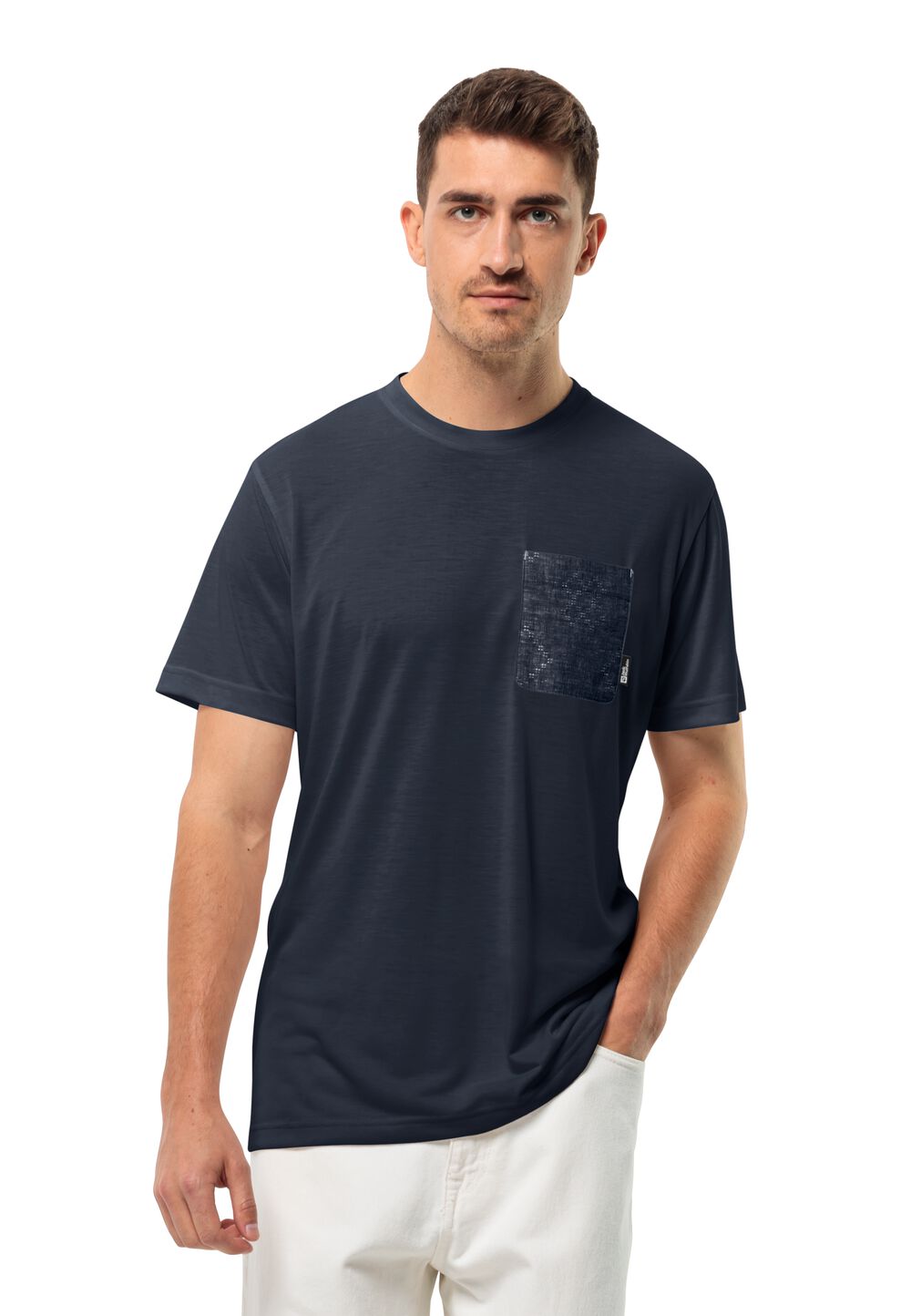 Jack Wolfskin Funktionsshirt Herren Pocket Karana T-Shirt Men L blau night blue von Jack Wolfskin