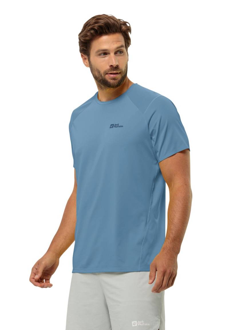 Jack Wolfskin Funktionsshirt Herren Prelight Chill T-Shirt Men M elemental blue Elemental Blue von Jack Wolfskin