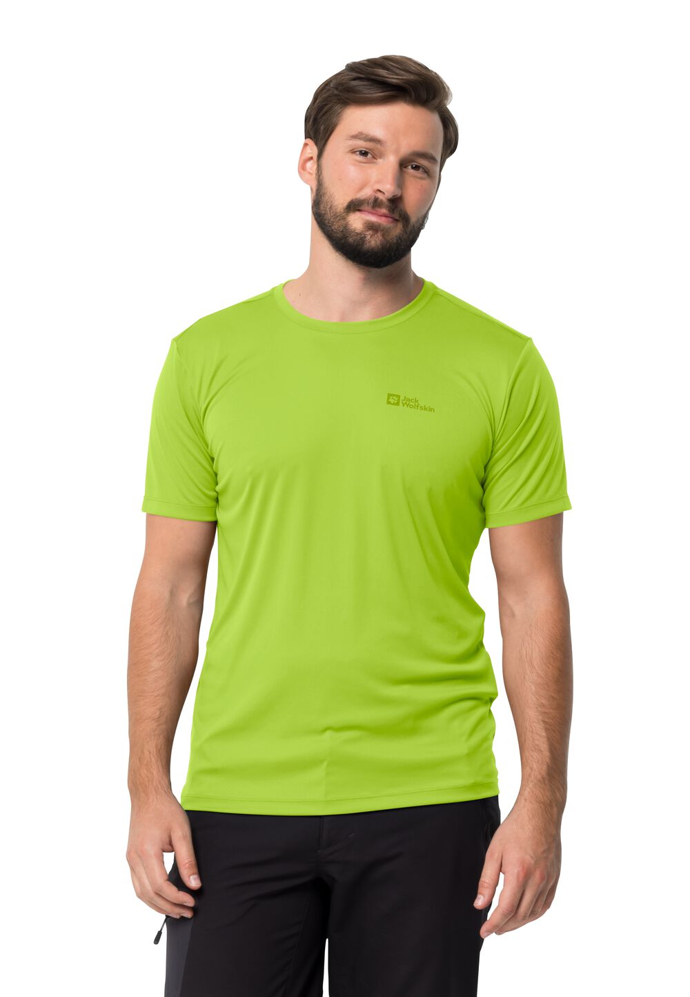 Jack Wolfskin Funktionsshirt Herren Tech T-Shirt Men L fresh green fresh green von Jack Wolfskin