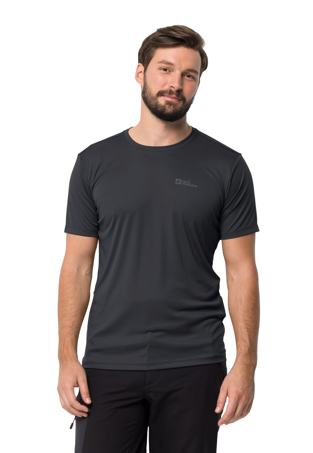 Jack Wolfskin Funktionsshirt Herren Tech T-Shirt Men M phantom Phantom von Jack Wolfskin