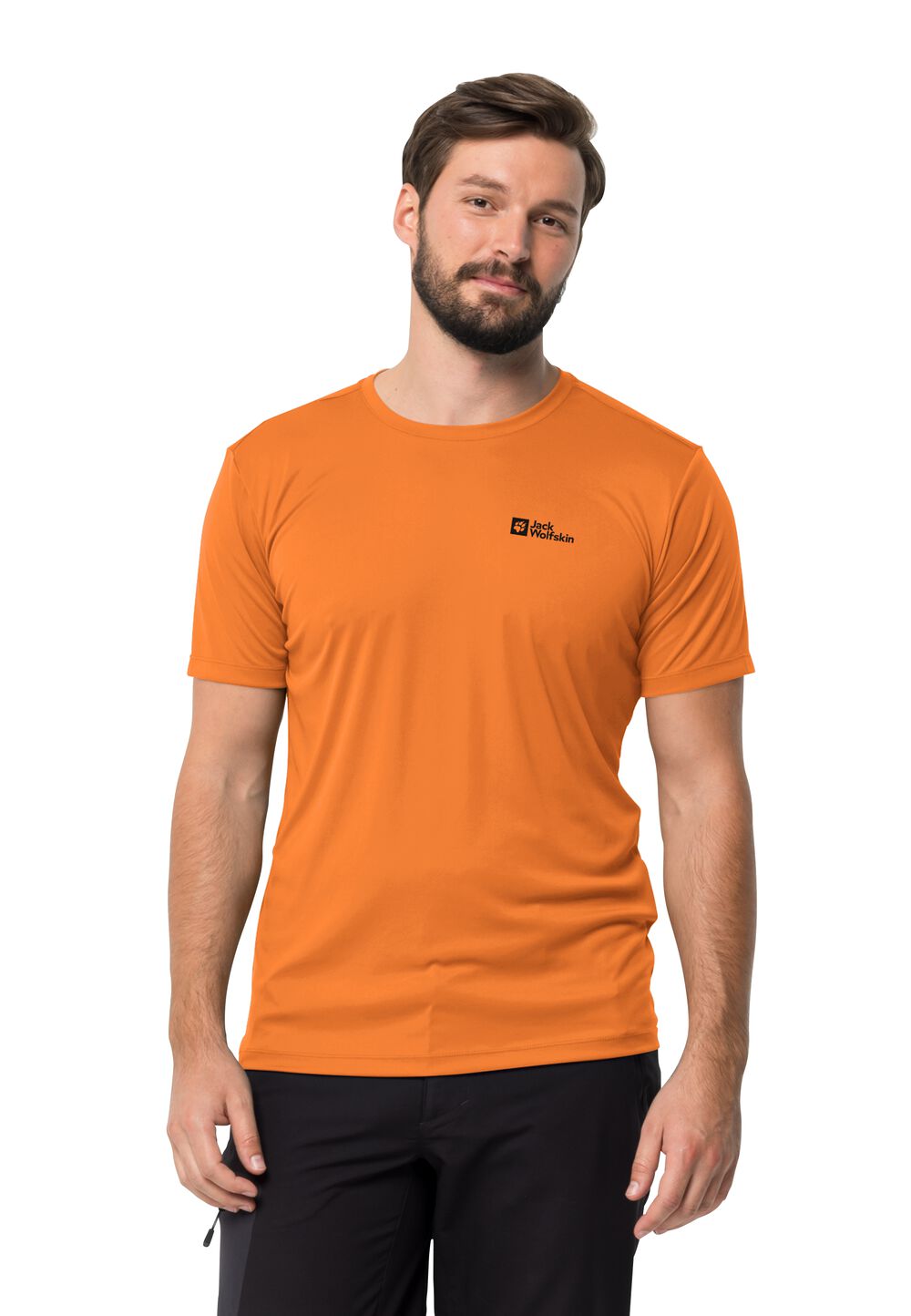 Jack Wolfskin Funktionsshirt Herren Tech T-Shirt Men S orange blood orange von Jack Wolfskin