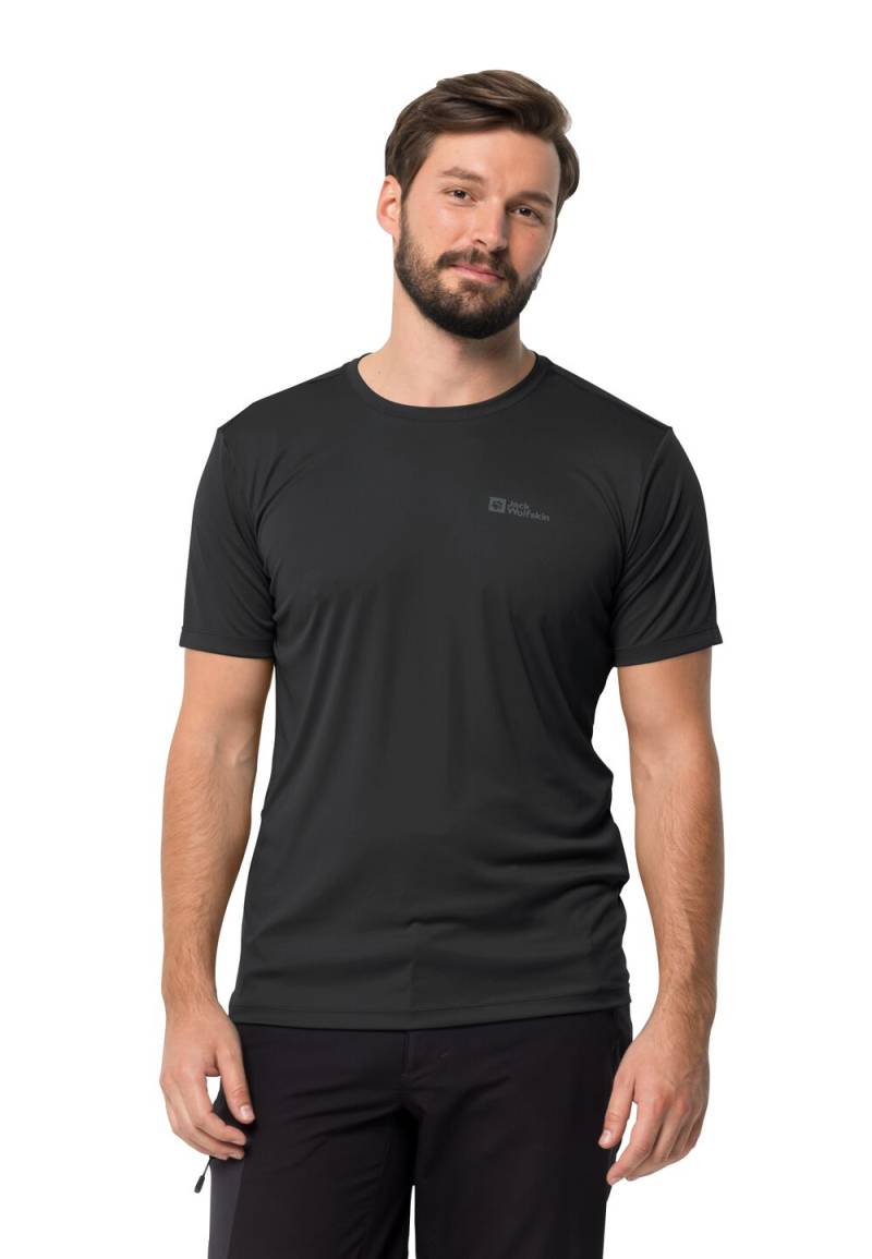 Jack Wolfskin Funktionsshirt Herren Tech T-Shirt Men S black black von Jack Wolfskin