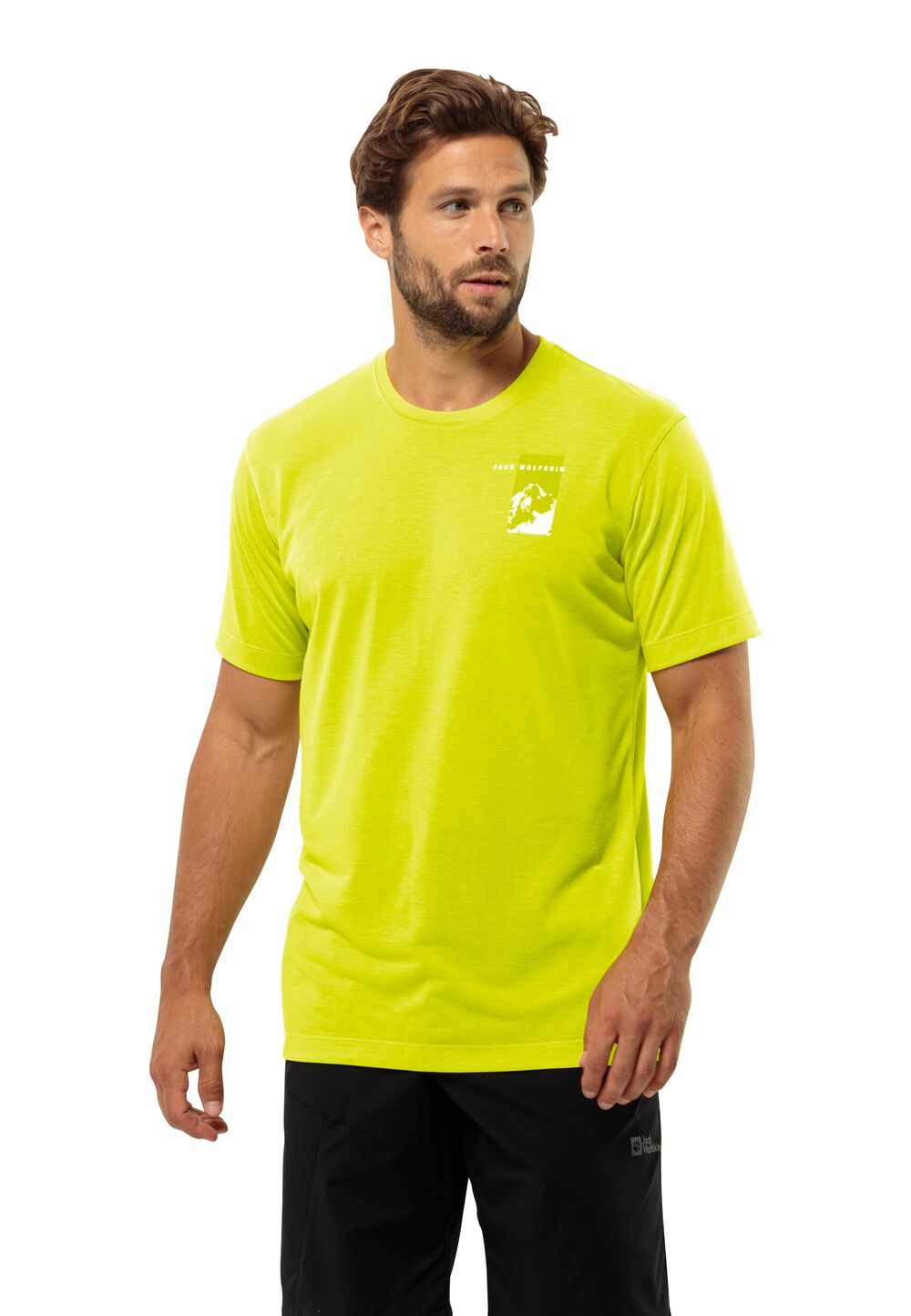 Jack Wolfskin Funktionsshirt Herren Vonnan S/S Graphic T-Shirt Men L orange firefly von Jack Wolfskin