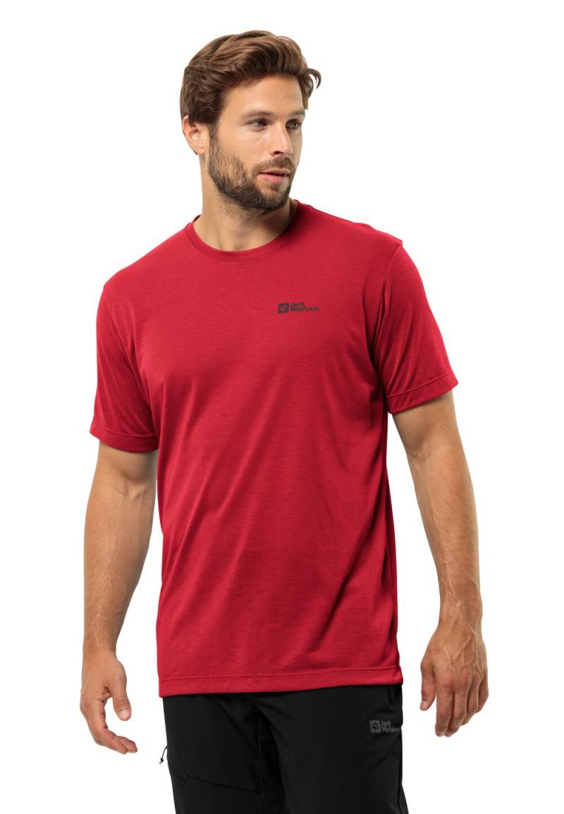 Jack Wolfskin Funktionsshirt Herren Vonnan S/S T-Shirt Men S rot red glow von Jack Wolfskin