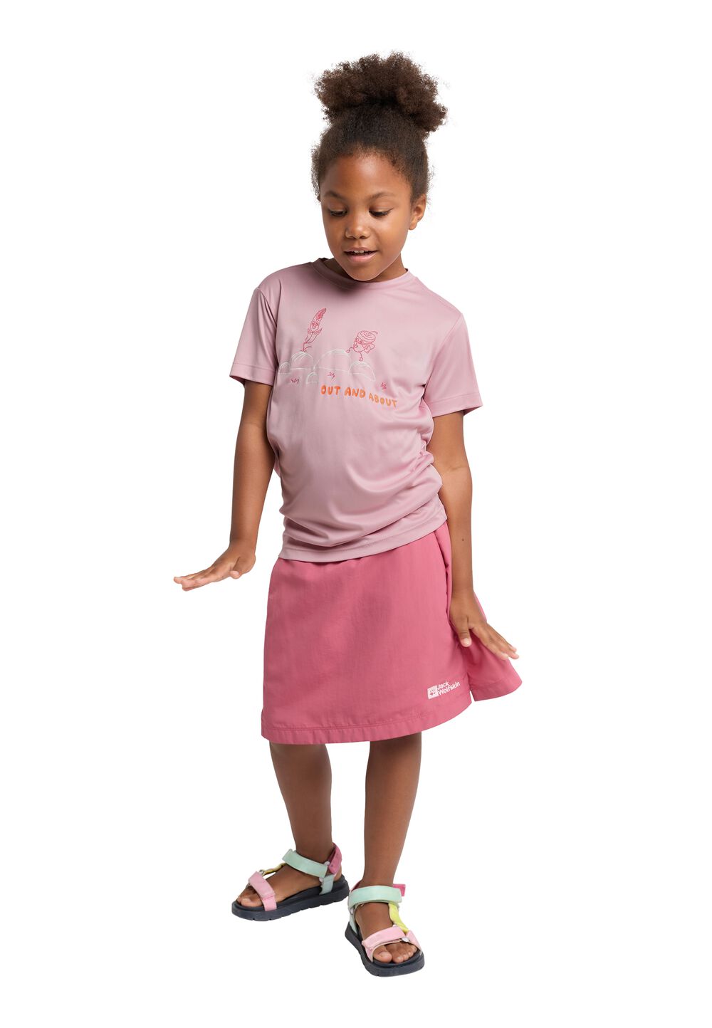 Jack Wolfskin Funktionsshirt Kinder OUT AND About T-Shirt Kids 116 water lily Water Lily von Jack Wolfskin