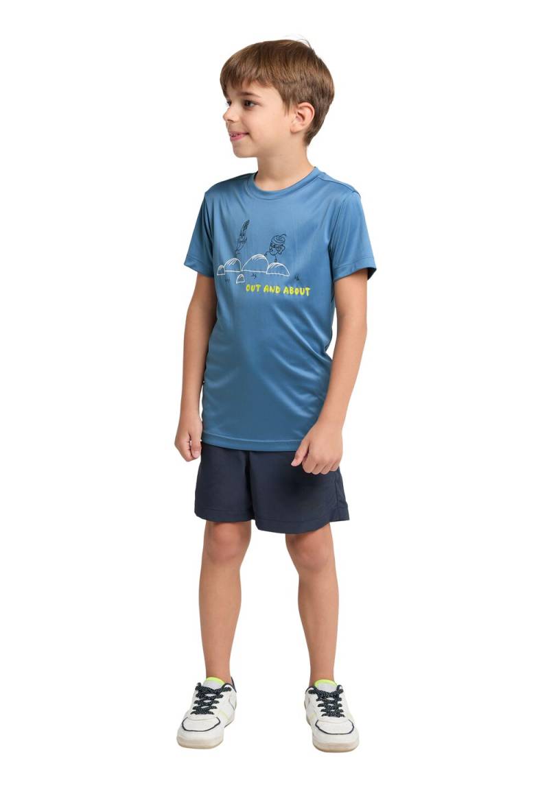 Jack Wolfskin Funktionsshirt Kinder OUT AND About T-Shirt Kids 128 elemental blue Elemental Blue von Jack Wolfskin