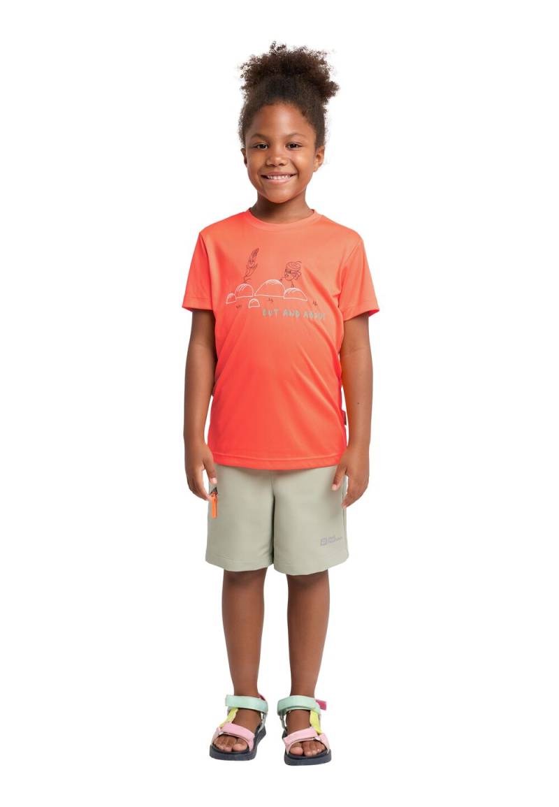 Jack Wolfskin Funktionsshirt Kinder OUT AND About T-Shirt Kids 176 digital orange Digital Orange von Jack Wolfskin