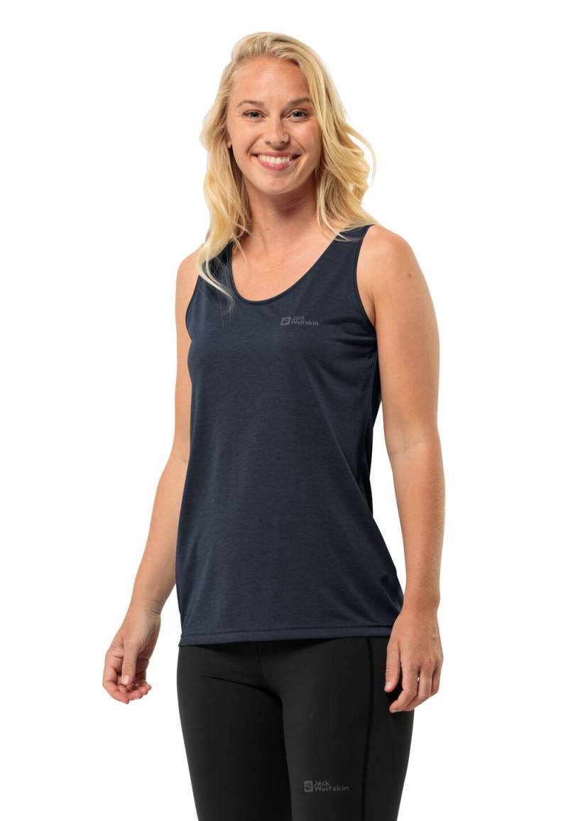 Jack Wolfskin Funktionstop Damen Crosstrail Tank Women L blau night blue von Jack Wolfskin