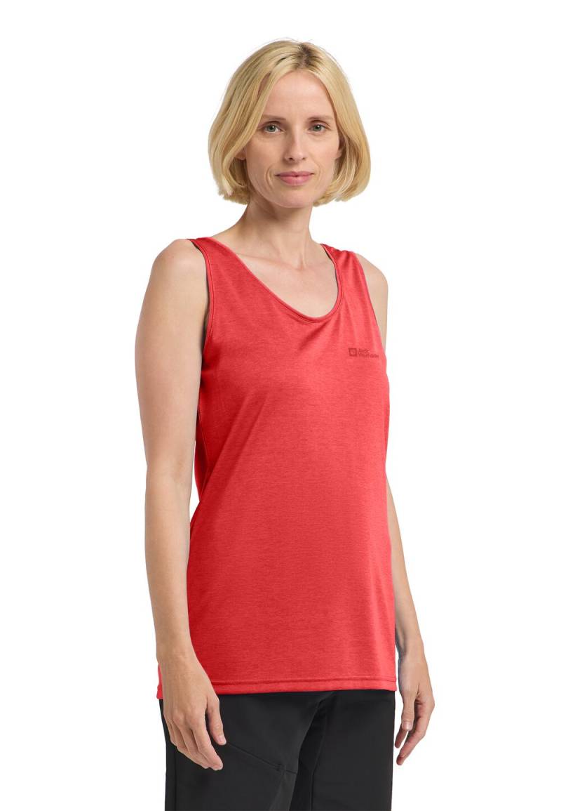 Jack Wolfskin Funktionstop Damen Crosstrail Tank Women M vibrant red Vibrant Red von Jack Wolfskin