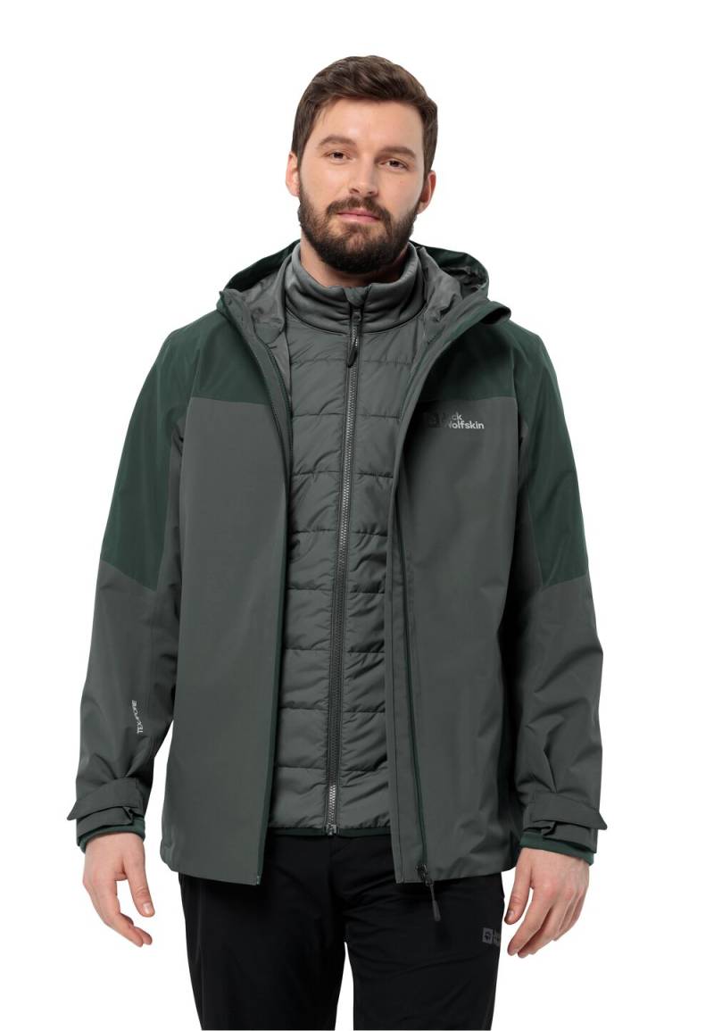 Jack Wolfskin Glaabach 3in1 Jacket Men 2XL slate green slate green von Jack Wolfskin