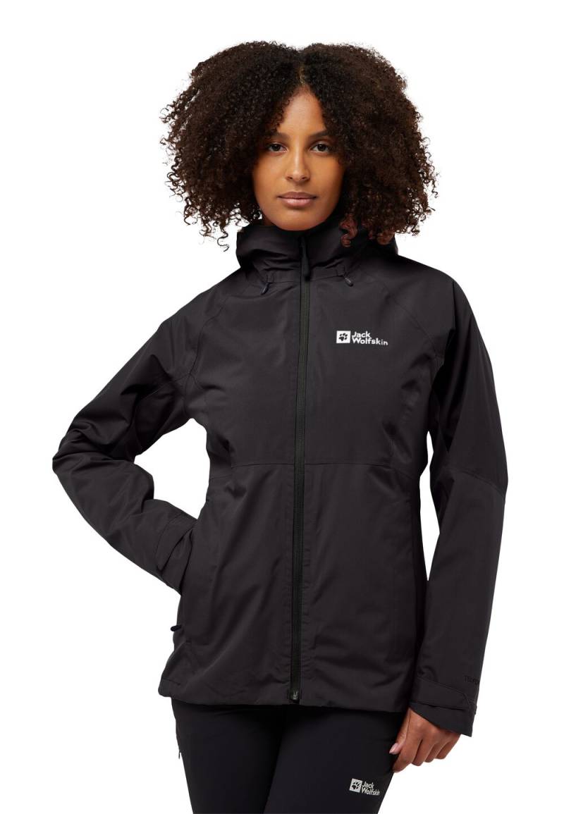 Jack Wolfskin 3 in 1 Jacke Damen Glaabach 3in1 Jacket Women M black black von Jack Wolfskin