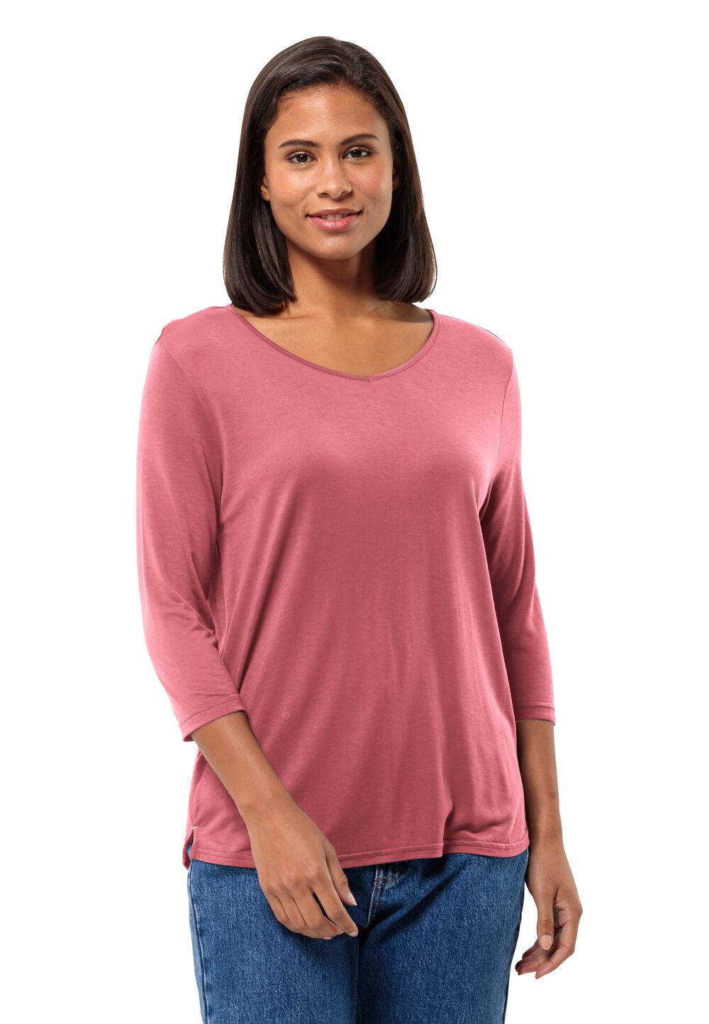 Jack Wolfskin Halbarm Shirt Damen Mola 3/4 T-Shirt Women S soft pink soft pink von Jack Wolfskin