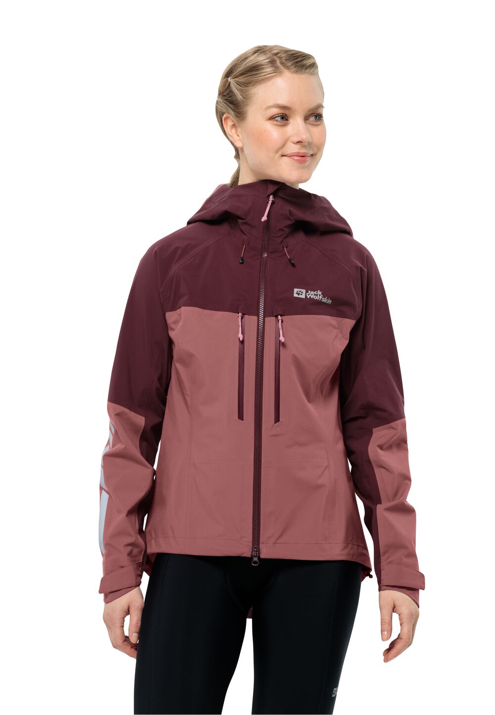 Jack Wolfskin Hardshell Fahrrad-Regenjacke Damen Morobbia 3L Jacket Women M apple butter apple butter von Jack Wolfskin