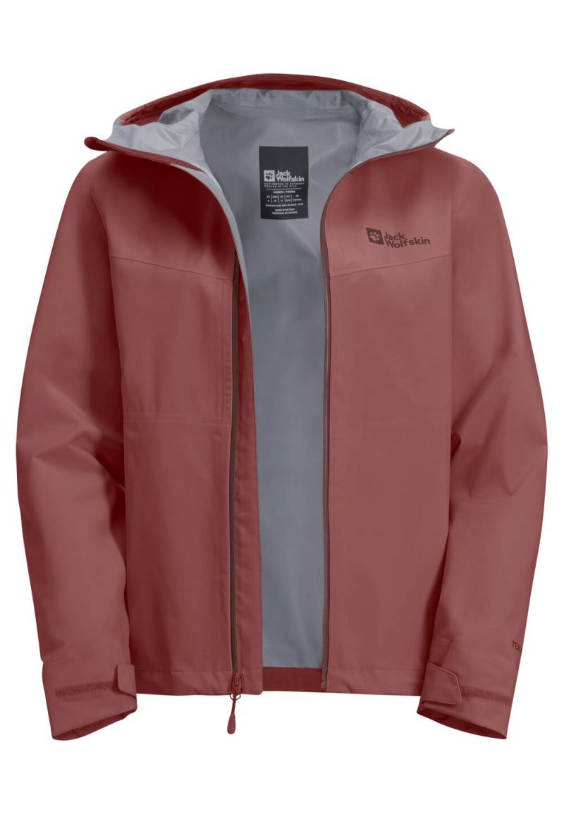 Jack Wolfskin Hardshell-Regenjacke Damen Highest Peak 3L Jacket Women L apple butter apple butter von Jack Wolfskin