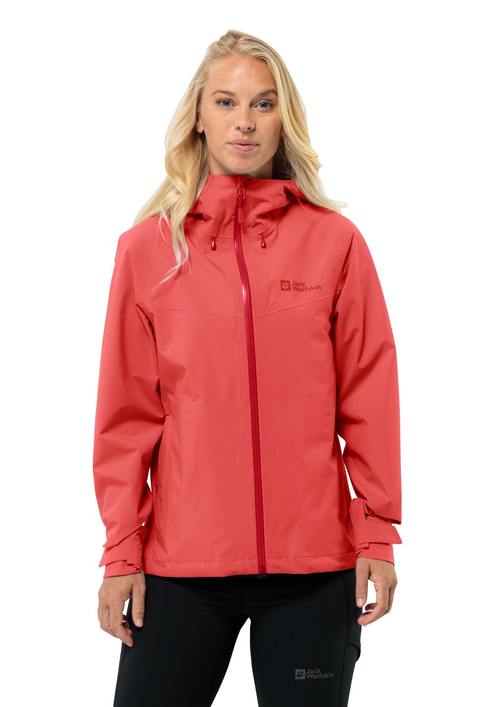 Jack Wolfskin Hardshell-Regenjacke Damen Highest Peak 3L Jacket Women L vibrant red Vibrant Red von Jack Wolfskin