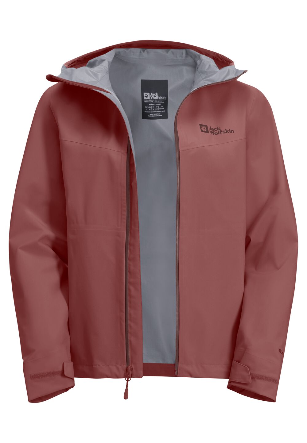 Jack Wolfskin Hardshell-Regenjacke Damen Highest Peak 3L Jacket Women XS apple butter apple butter von Jack Wolfskin