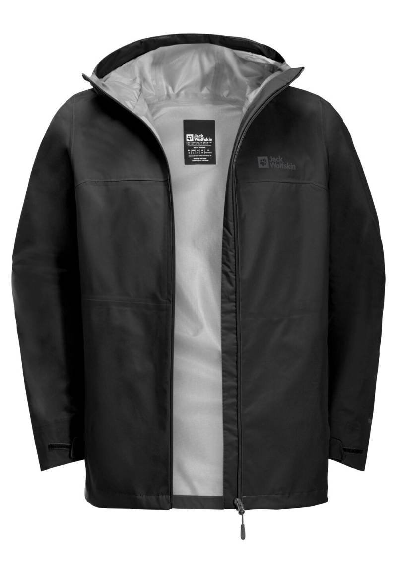 Jack Wolfskin Hardshell-Regenjacke Herren Highest Peak 3L Jacket Men L black black von Jack Wolfskin