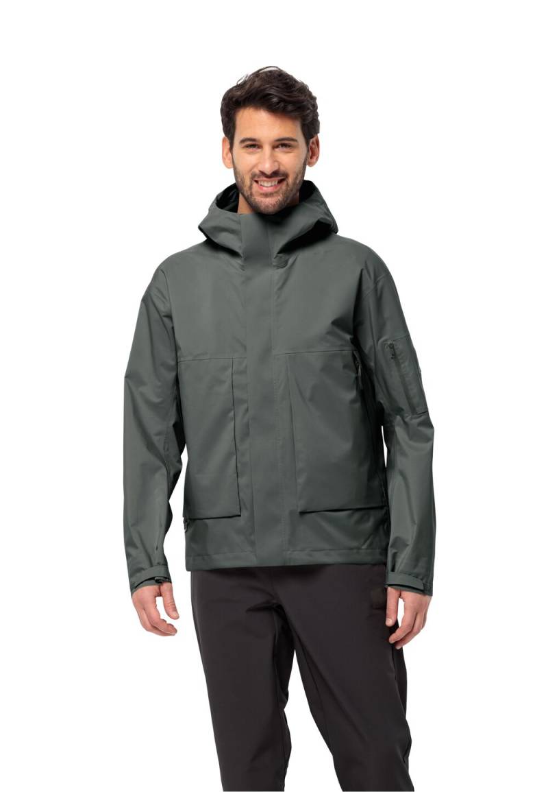 Jack Wolfskin Hardshell-Regenjacke Herren Wandermood 3L Jacket Men XXXL slate green slate green von Jack Wolfskin