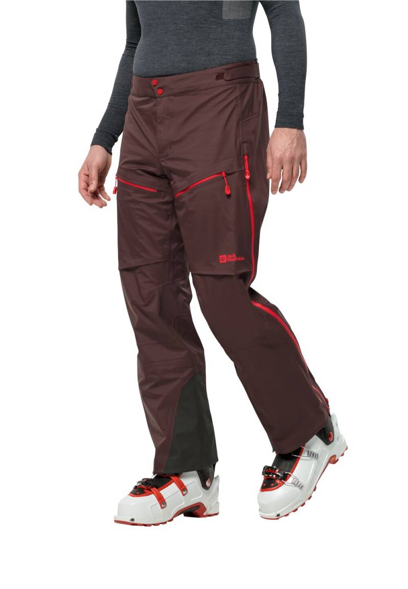 Jack Wolfskin Hardshell Skitouren-Hose mit RECCO® Ortungssystem Herren Alpspitze Pro 3L Pants Men 56 red earth red earth von Jack Wolfskin