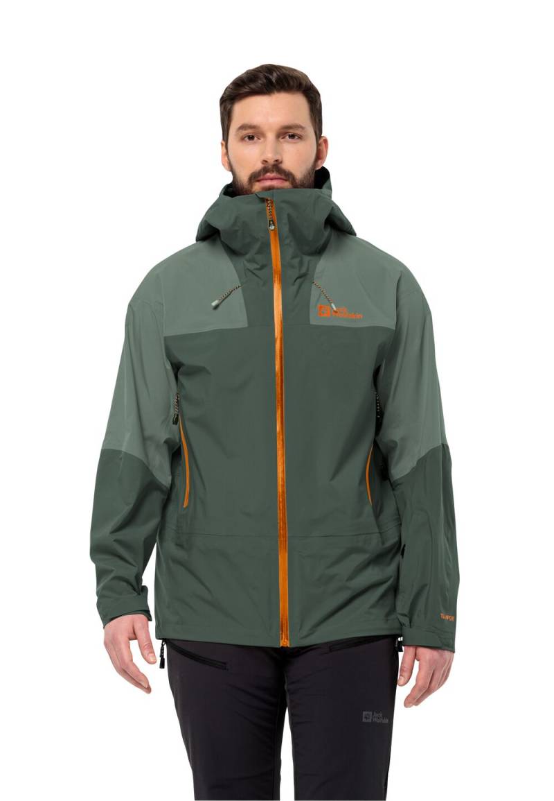 Jack Wolfskin Hardshell Skitouren-Jacke Herren Alpspitze Tour 3L Jacket Men L black olive black olive von Jack Wolfskin