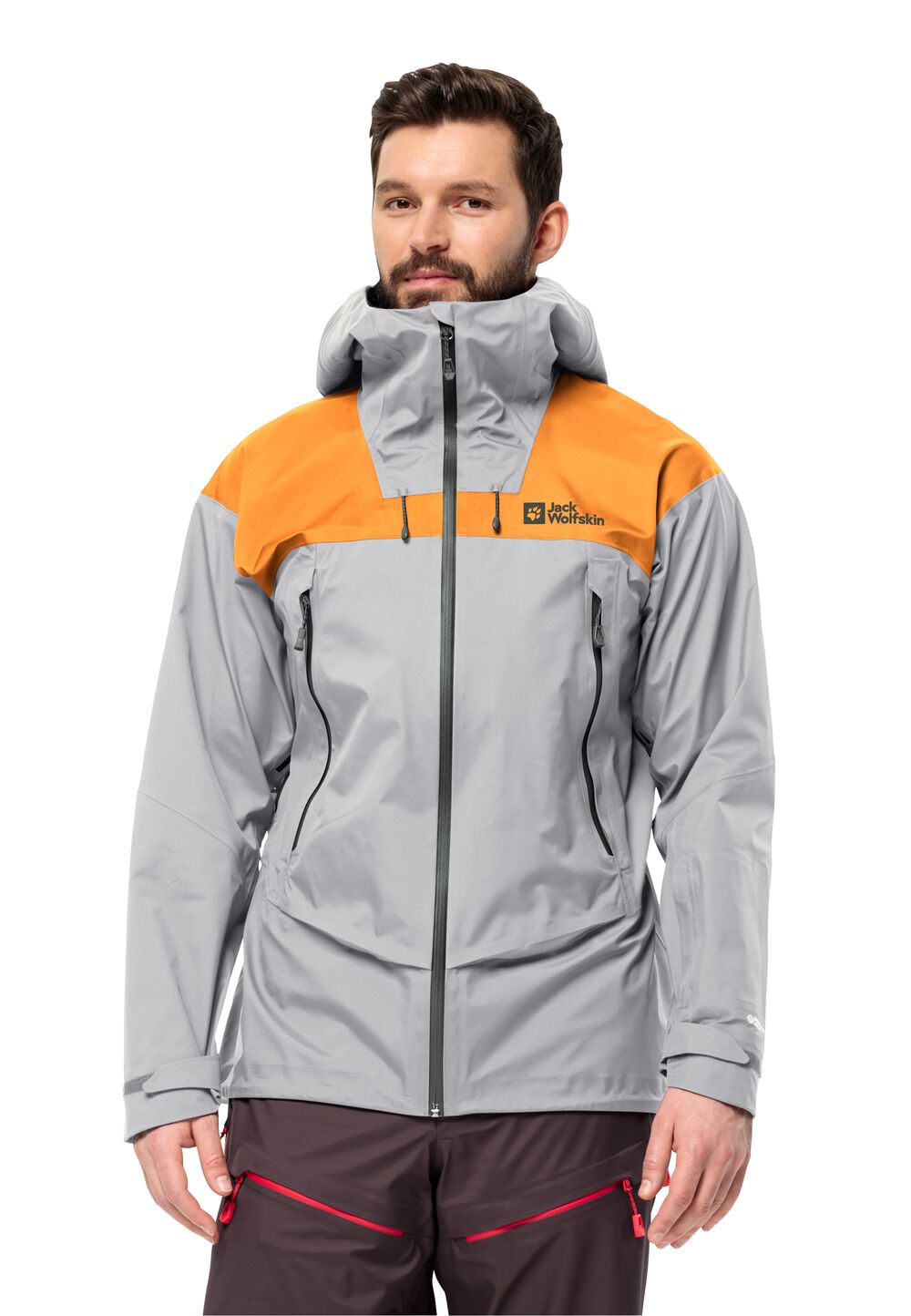 Jack Wolfskin Hardshell Skitouren-Jacke mit RECCO® Ortungssystem Herren Alpspitze Pro 3L Jacket Men L moonwalk moonwalk von Jack Wolfskin