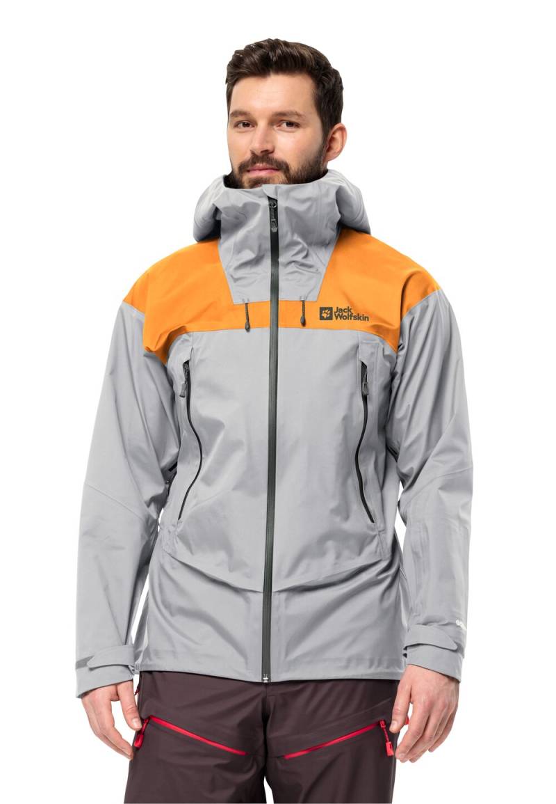 Jack Wolfskin Hardshell Skitouren-Jacke mit RECCO® Ortungssystem Herren Alpspitze Pro 3L Jacket Men XXL moonwalk moonwalk von Jack Wolfskin