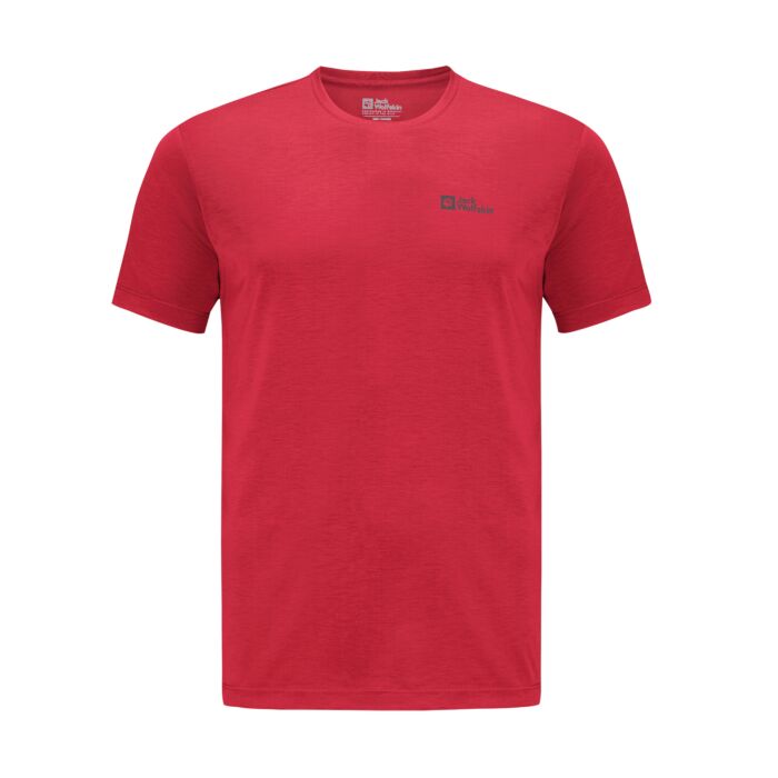 Jack Wolfskin Herren T-Shirt Vonnan, rot, XL von Jack Wolfskin