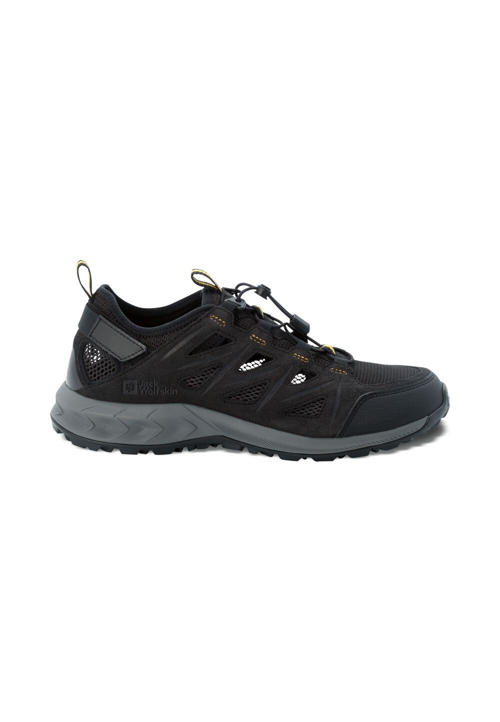 Jack Wolfskin Herren Wanderschuhe Woodland 2 Hybrid Low Men 47 schwarz phantom / burly yellow XT von Jack Wolfskin