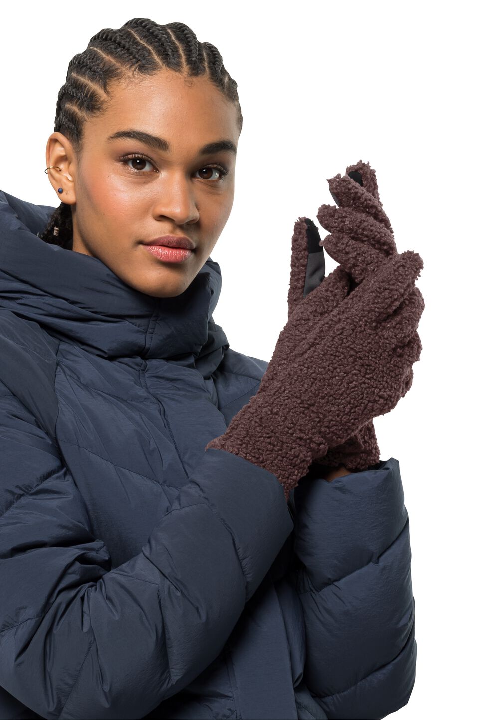 Jack Wolfskin High Curl Glove Women M boysenberry boysenberry von Jack Wolfskin