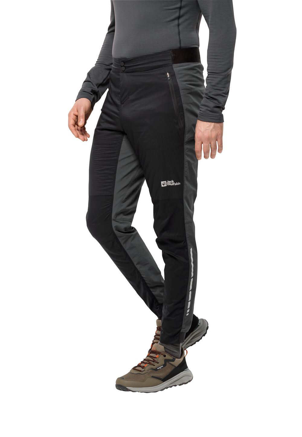 Jack Wolfskin Hochatmungsaktive Fahrradhose Herren Morobbia Alpha Pants Men L black black von Jack Wolfskin