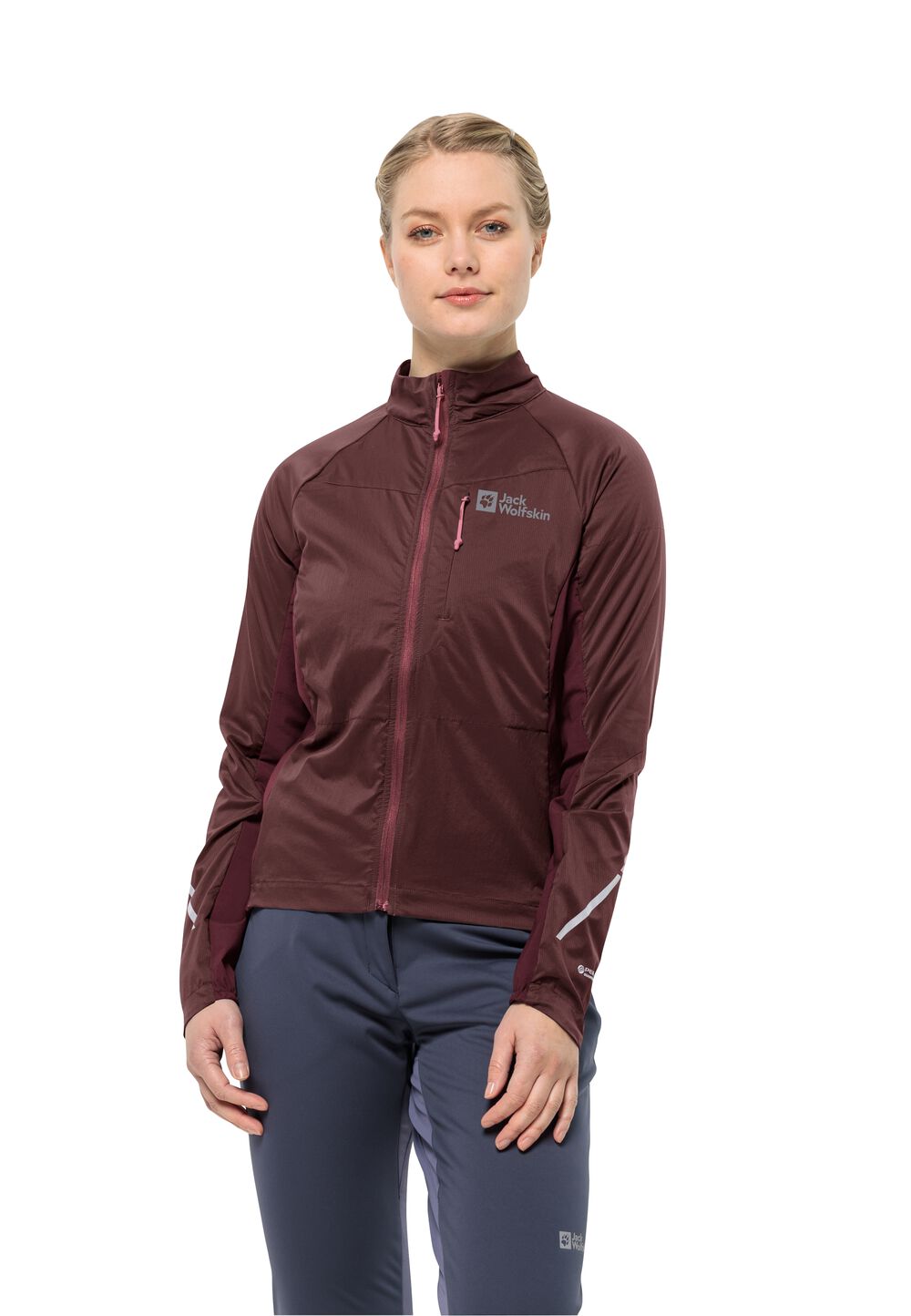 Jack Wolfskin Hochatmungsaktive Fahrradjacke Damen Morobbia Alpha Ins Jacket Women L dark maroon dark maroon von Jack Wolfskin