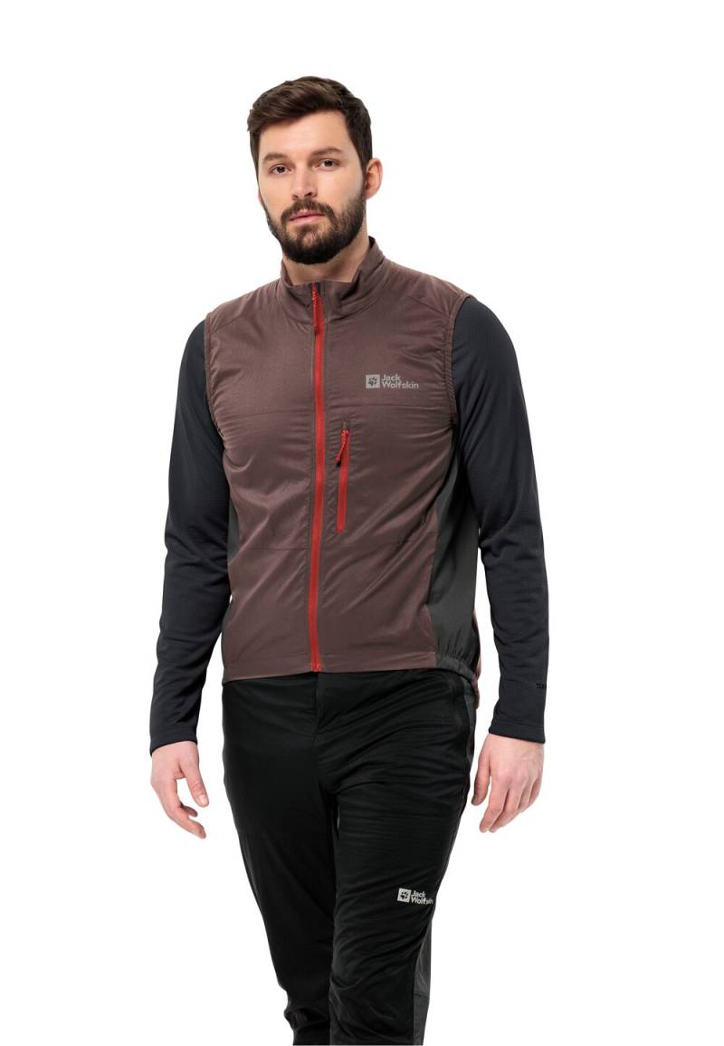 Jack Wolfskin Hochatmungsaktive Fahrradweste Herren Morobbia Alpha Vest Men L red earth red earth von Jack Wolfskin