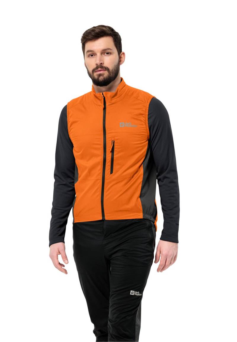 Jack Wolfskin Hochatmungsaktive Fahrradweste Herren Morobbia Alpha Vest Men XL blood orange blood orange von Jack Wolfskin