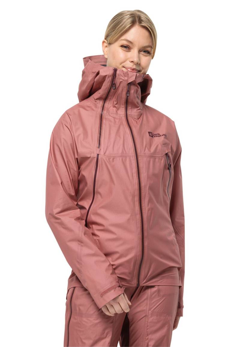 Jack Wolfskin Hochatmungsaktive Skitouren-Jacke mit RECCO® Ortungssystem Damen Alpspitze Air 3L Jacket Women S blush powder blush powder von Jack Wolfskin