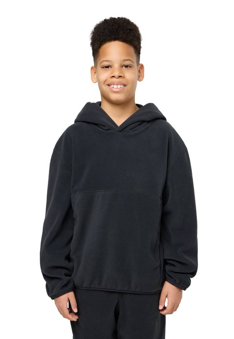 Jack Wolfskin Hoodie aus Bio-Baumwolle Kinder Smileyworld Hoody Youth XL granite black granite black von Jack Wolfskin