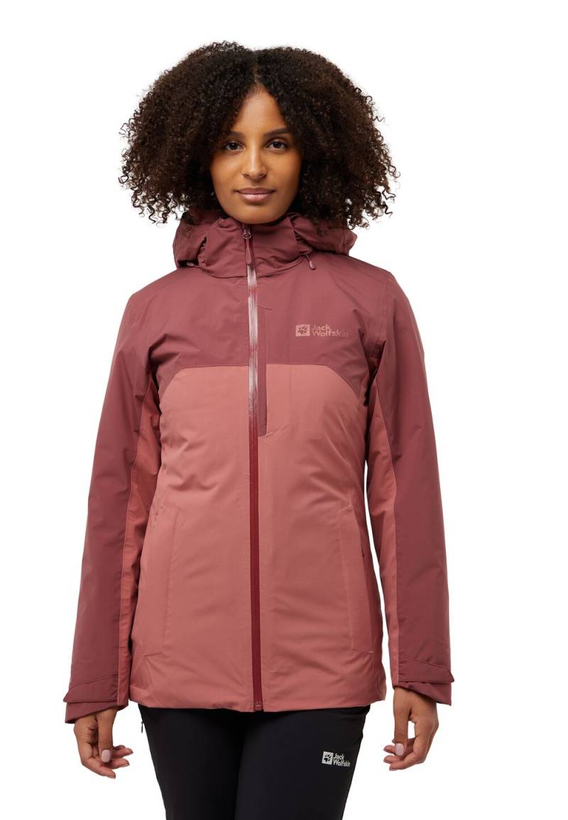 Jack Wolfskin Hunberg 3in1 Jacket Women L mineral red mineral red von Jack Wolfskin