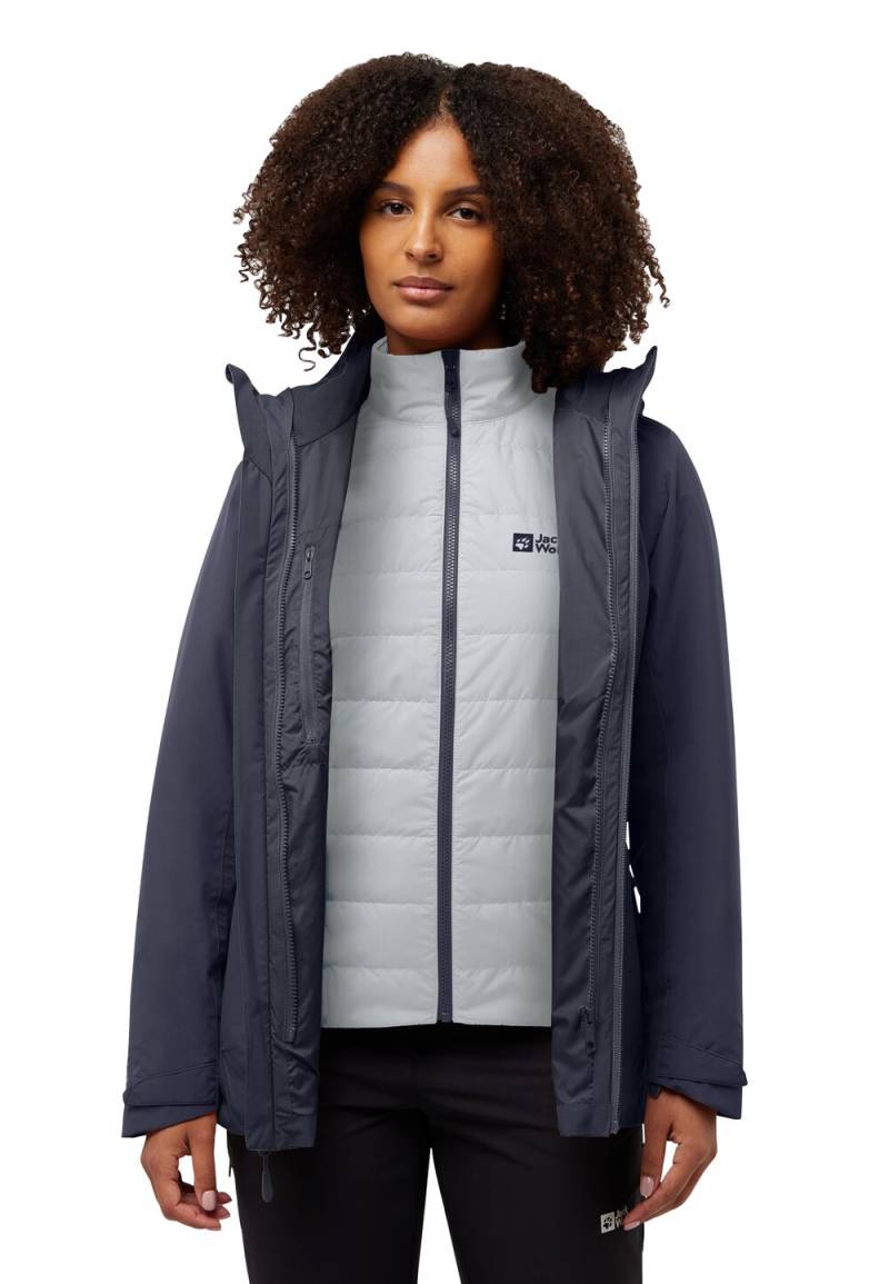 Jack Wolfskin Hunberg 3in1 Jacket Women S graphite Graphite von Jack Wolfskin