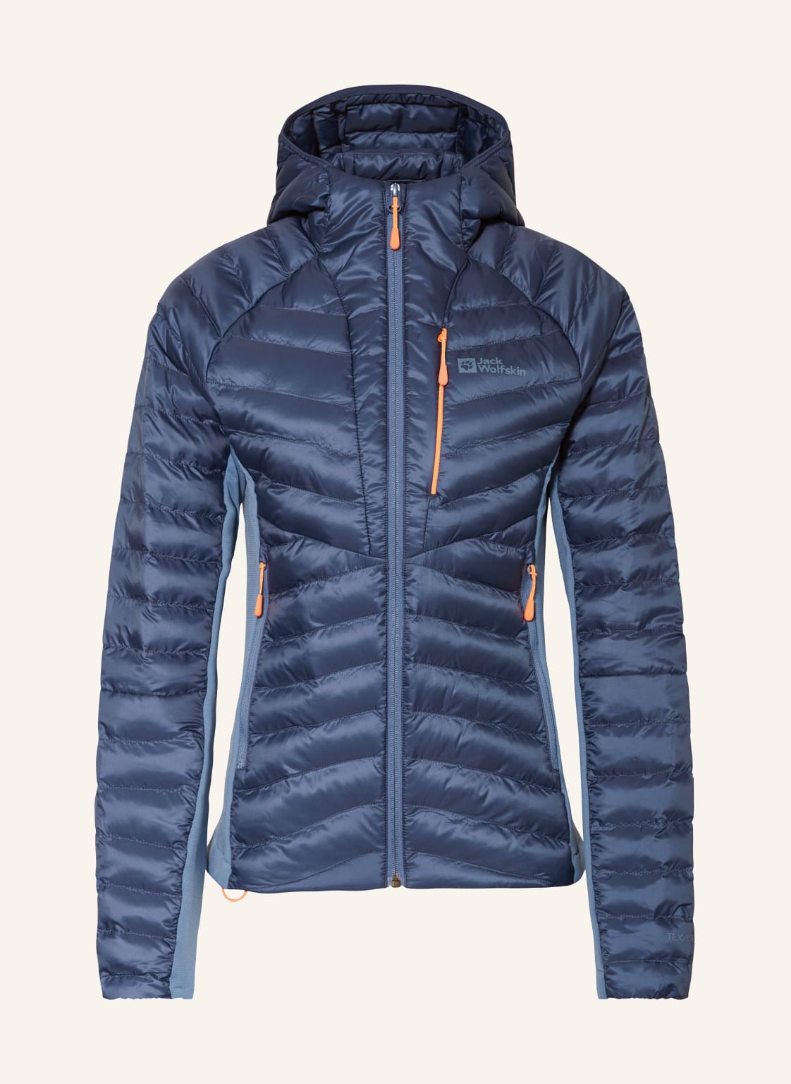 Jack Wolfskin Hybrid-Steppjacke Routeburn Pro blau von Jack Wolfskin