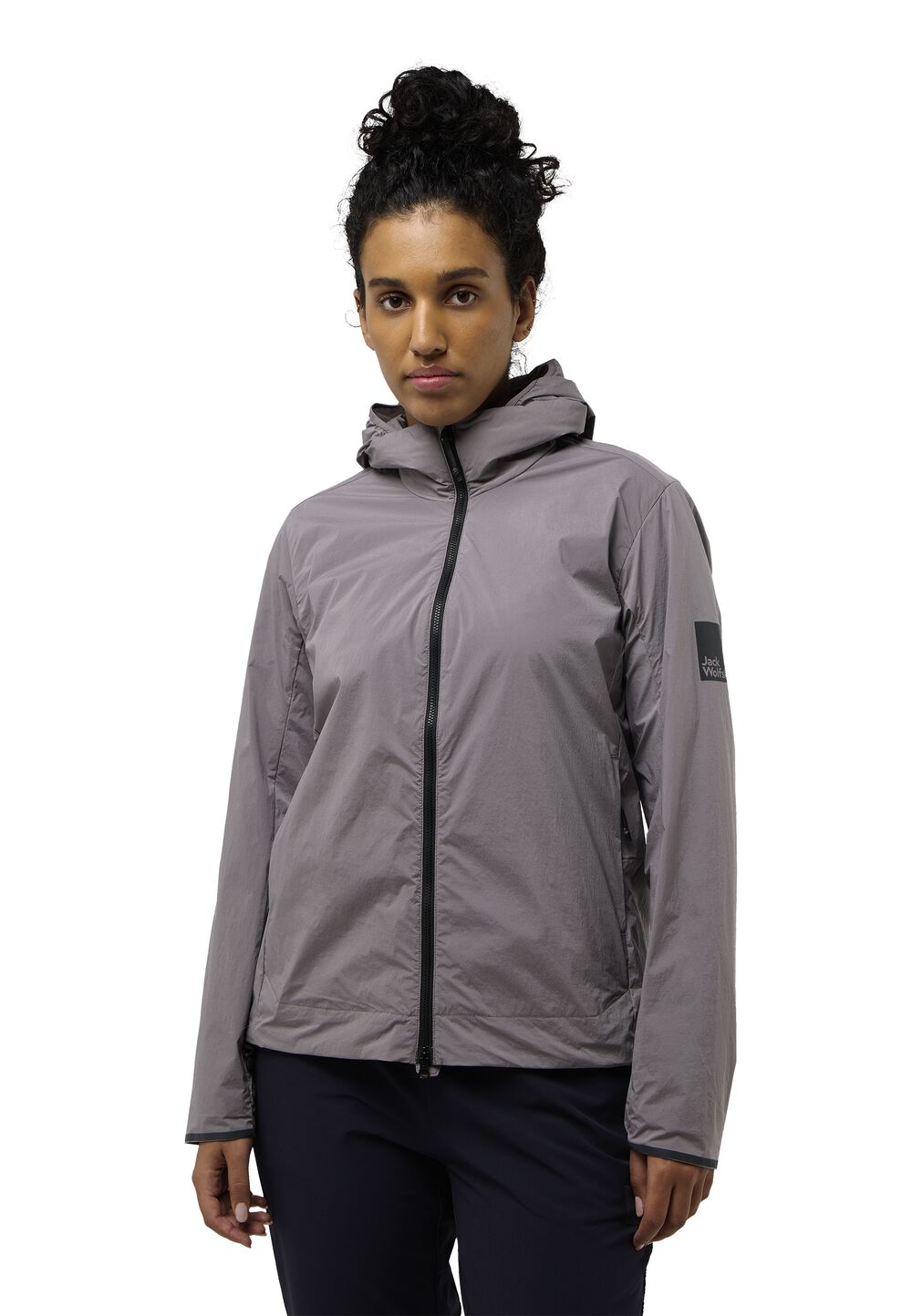 Jack Wolfskin Isolationsjacke Damen Bike Commute Extended Version Jacket Women L dark taupe dark taupe von Jack Wolfskin