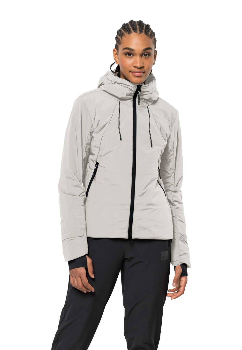 Jack Wolfskin Isolationsjacke Damen Bike Commute Ins Jacket Women XS silver cloud silver cloud von Jack Wolfskin