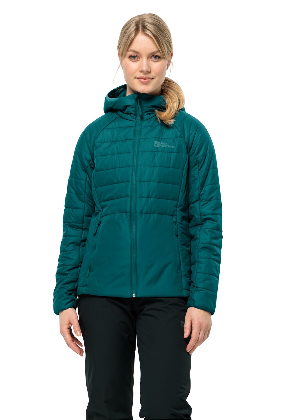 Jack Wolfskin Isolationsjacke Damen Lapawa Ins Hoody Women L sea green sea green von Jack Wolfskin