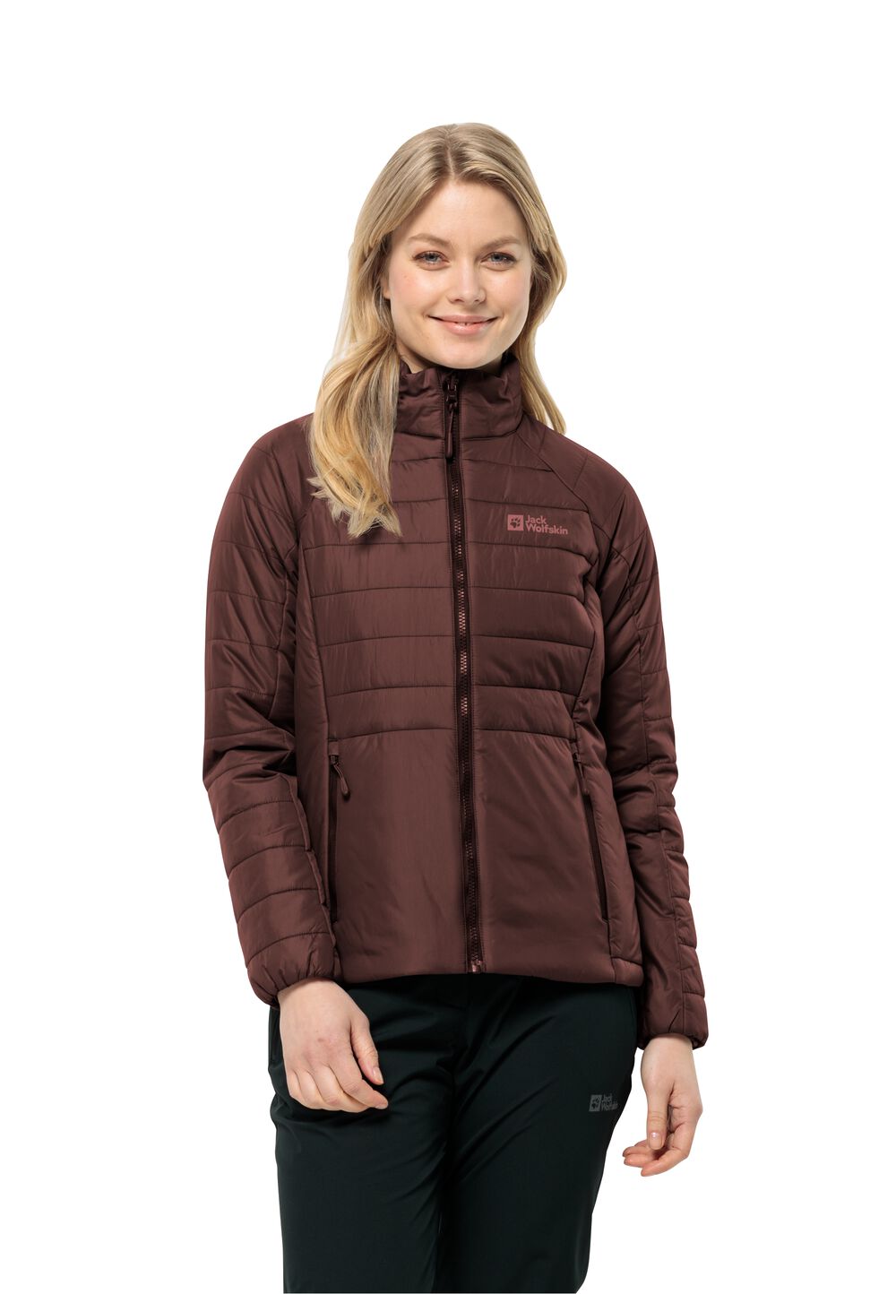 Jack Wolfskin Isolationsjacke Damen Lapawa Ins Jacket Women L dark maroon dark maroon von Jack Wolfskin