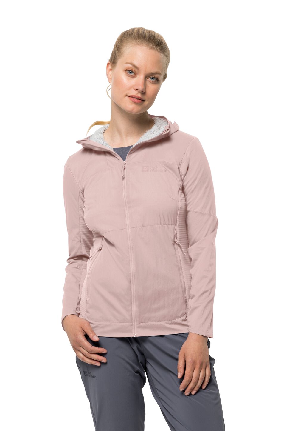 Jack Wolfskin Isolationsjacke Damen Prelight Alpha Jacket Women XS rose smoke rose smoke von Jack Wolfskin