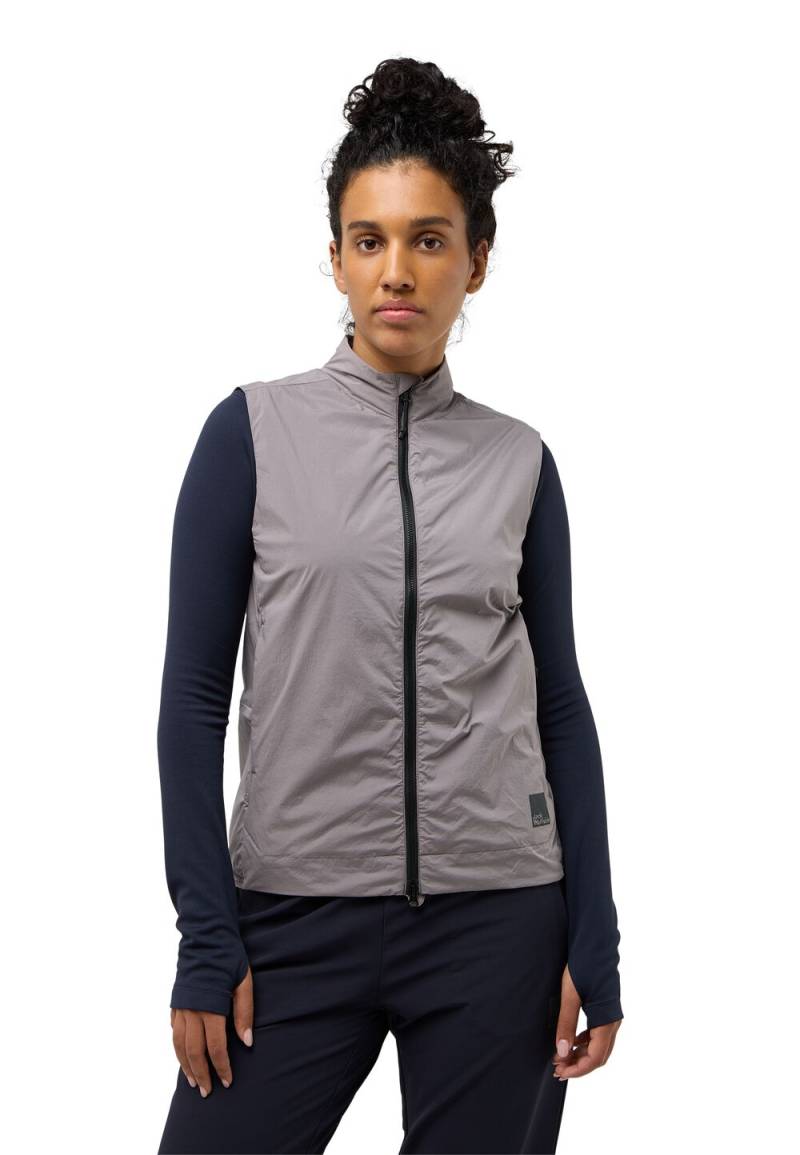 Jack Wolfskin Isolationsweste Damen Bike Commute Extended Version Vest Women L dark taupe dark taupe von Jack Wolfskin