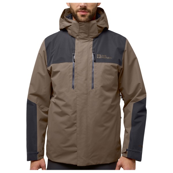 Jack Wolfskin - Jasper 3In1 Jacket - Doppeljacke Gr M braun von Jack Wolfskin