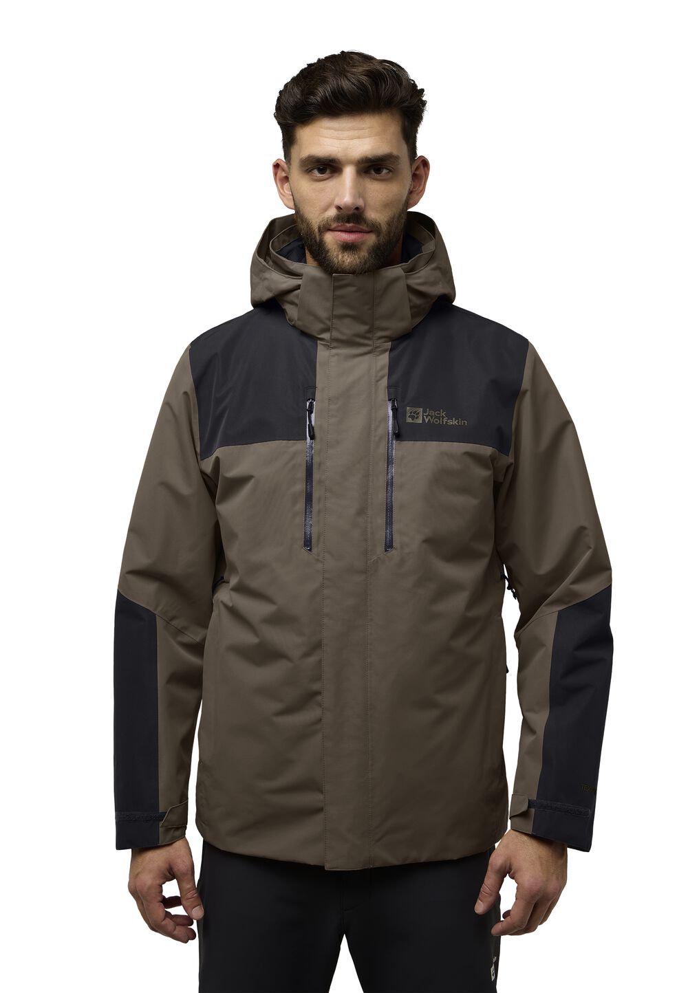 Jack Wolfskin Jasper 3in1 Jacket Men L cold coffee cold coffee von Jack Wolfskin